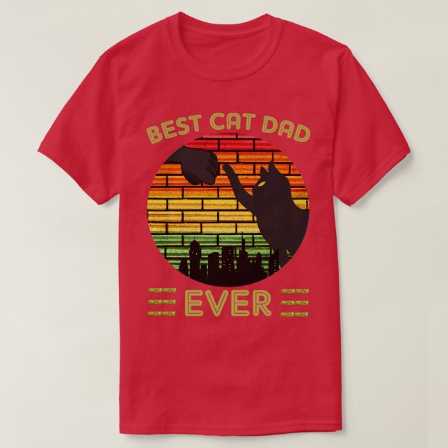 Best cat dad ever23 T-Shirt (Design Front)
