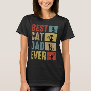 Best Cat Dad Ever Active Costume Fathers Day Dad P T-Shirt