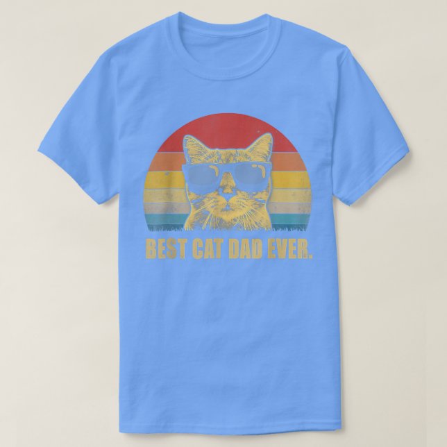 Best Cat Dad Ever Bump Fit Father's Day Gift Daddy T-Shirt (Design Front)