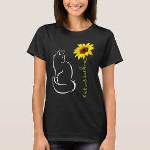 Best Cat Dad Ever Cat Dad Sunflower Father's Day 3 T-Shirt