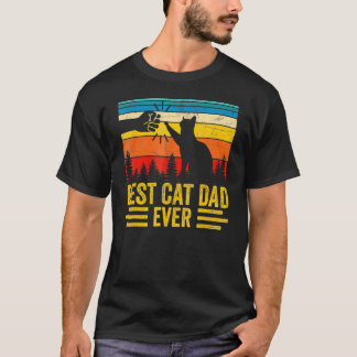 Best Cat Dad Ever Cat Daddy Father Day Vintage T-Shirt
