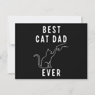 Best Cat Dad Ever Cat Daddy Paw Fist Bump Meow Save The Date