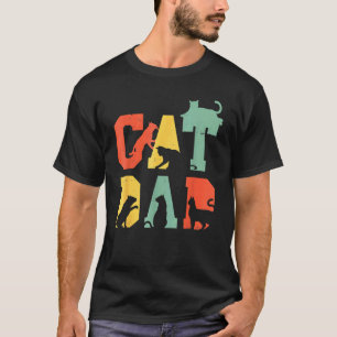 Best Cat Dad Ever Cat Daddy Vintage Father Day T-Shirt