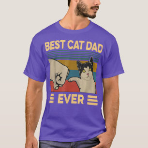 Best Cat Dad Ever Cat Father Lover Vintage Style C T-Shirt