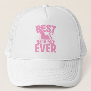 Best Cat Dad Ever - Cat Silhouette Trucker Hat