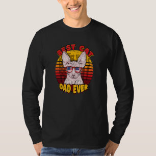 Best Cat Dad Ever  Cat   Sphynx Cat Kitten Animal T-Shirt