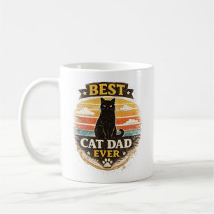 Best Cat Dad Ever Coffee Mug Fathers Day Gift