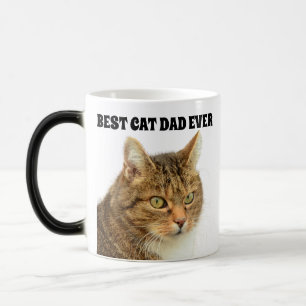  BEST CAT DAD EVER CUSTOM PHOTO COFFEE MUG