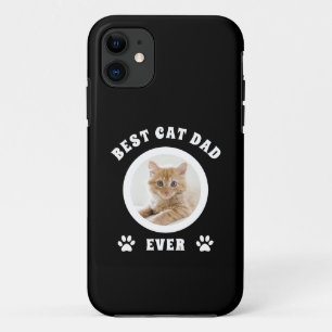 Best Cat Dad Ever Custom Photo Personalised Case-Mate iPhone Case