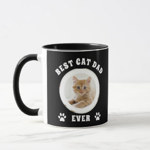 Best Cat Dad Ever Custom Photo Personalised Mug