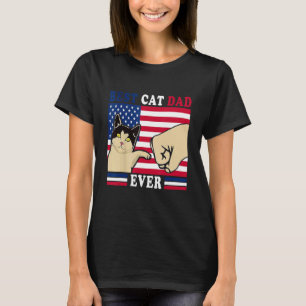 Best Cat Dad Ever Daddy Father's Day Father Saying T-Shirt