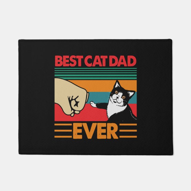 Best Cat Dad Ever Doormat (Front)