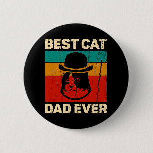 Best Cat Dad Ever Father s Day Gift 6 Cm Round Badge