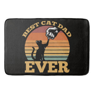 Best Cat Dad Ever Fathers Day Bath Mat