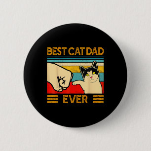 Best Cat Dad Ever Father's Day Gift Cat Daddy For 6 Cm Round Badge