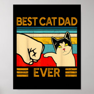 Best Cat Dad Ever Father's Day Gift Cat Daddy For  Poster