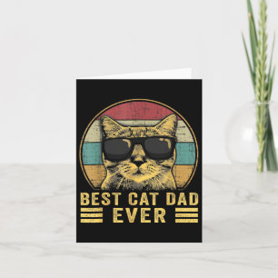 Best Cat Dad Ever Father's Day Gift Father Cat Dad Card