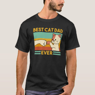 Best-Cat Dad Ever Funny Cat Mum Dad T-Shirt