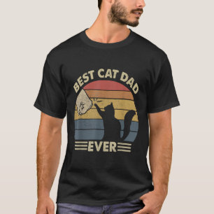 Best Cat Dad Ever Funny Dad T-Shirt