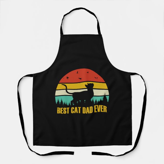 Best Cat Dad ever Geschenk Apron (Front)