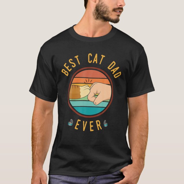Best-Cat Dad Ever - Ginger Cat Edition T-Shirt (Front)