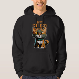 Best Cat Dad Ever Kitty Kitten  Daddy Father s Day Hoodie