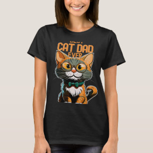 Best Cat Dad Ever Kitty Kitten  Daddy Father s Day T-Shirt