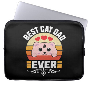 Best Cat Dad Ever Laptop Sleeve