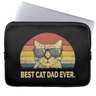 Best Cat Dad Ever Laptop Sleeve