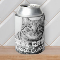 Best Cat Dad Ever Modern Custom Pet Photo