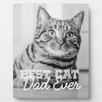 Best Cat Dad Ever Modern Custom Pet Photo