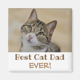 Best Cat Dad Ever Photo Magnet
