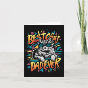 Best Cat Dad Ever Shirt Dad Fathers Day Shirt  Card