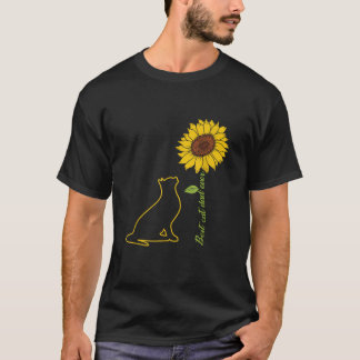 Best Cat Dad Ever Sunflower Cat Dad Sunflower Fath T-Shirt