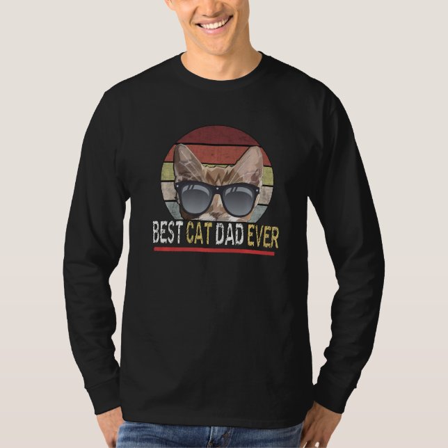 Best Cat Dad Ever T-Shirt (Front)