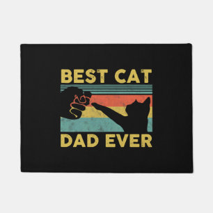 Best Cat Dad Ever tee Funny Cat Daddy Father s Day Doormat