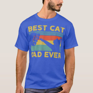 Best Cat Dad Ever Tee Funny Cat Daddy Father's Day