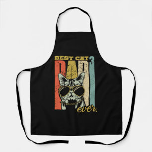 Best Cat Dad ever three cats triple cat dad Apron