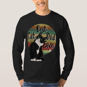 Best Cat Dad Ever Tuxedo Father's Day Gift Funny R T-Shirt