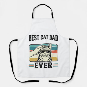 Best Cat Dad Ever Vintage Cat Lover Design_1 Apron