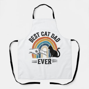 Best Cat Dad Ever Vintage Cat Lover Design_1 Apron