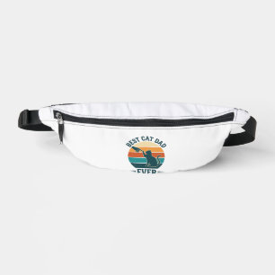 Best Cat Dad Ever Vintage Cat Shirt Design_1 Bum Bags