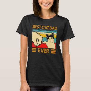 Best Cat Dad Ever Vintage Cats 6 T-Shirt
