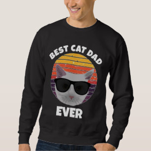 BEST CAT DAD EVER VINTAGE RETRO CIRCLE T-Shirts