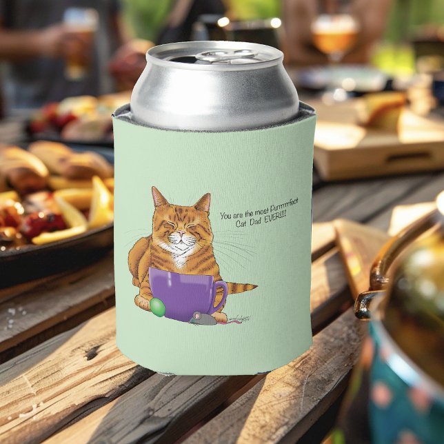 Best Cat Dad Father's Day Can Cooler (Creator Uploaded)