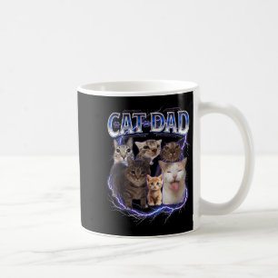 Best Cat Dad Funny Bootleg for Men Papa Women Coffee Mug