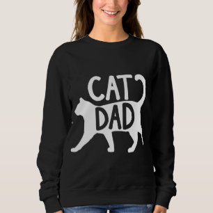 Best Cat Dad Funny Gift Men Fathers Day Kitty Chri Sweatshirt