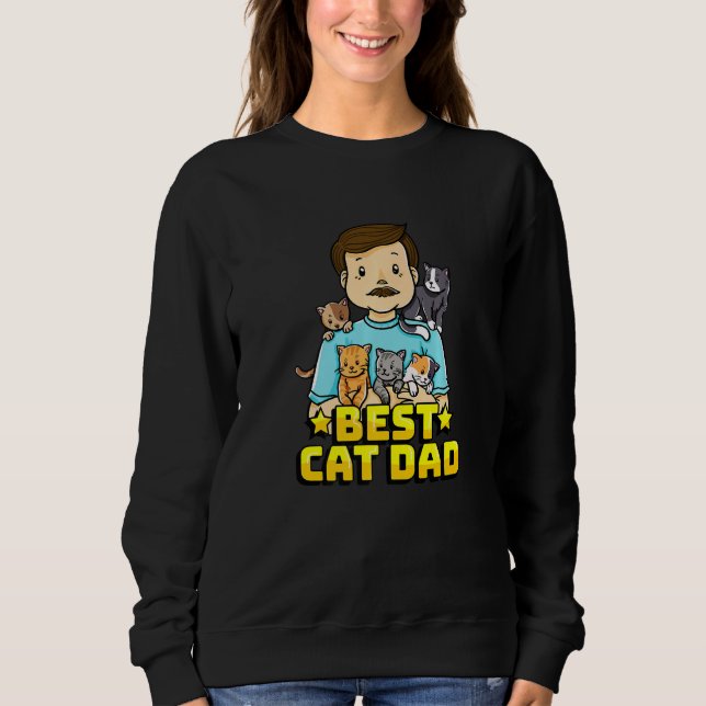 Best Cat Dad Sweatshirt (Front)