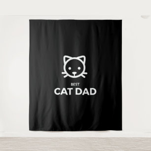 Best Cat Dad Tapestry