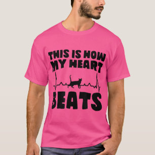 Best Cat Dad This Is How My Heart Beats Kitty Chri T-Shirt
